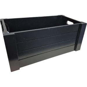 Black crate 14”X8”X6”H