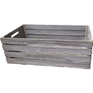 Large grey crate (1 pc) 20"x11"x7"H
