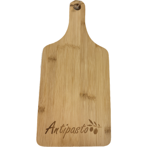  Bamboo cutting board with "Antipasto" engraved