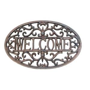 CIR1007WL - Cast iron Decorative welcome plaque