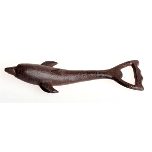 CIR1015DLP - Cast iron Dolphin bottle opener