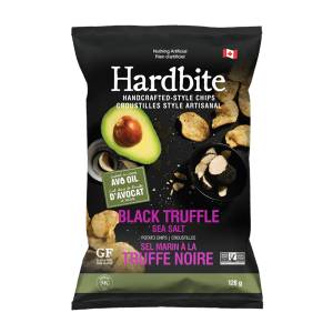 Hardbite Handcrafted Style Chips - Black Truffle Sea Salt 128 GR., 15/cs
Cooked in 100% Avocado Oil
No artificial anything, Non GMO, Handmade, GF, No Cholesterol, No Trans Fat, Vegan & Kosher