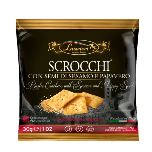 Laurieri Scrocchi crackers with Sesame & Poppy 30 gr., 75/cs