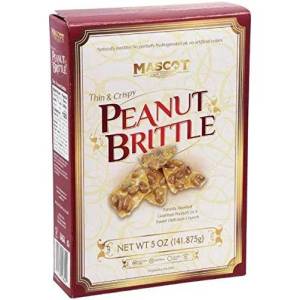 Mascot thin & crispy peanut brittle 142 gr., 5.4"x1.6"x8"H
