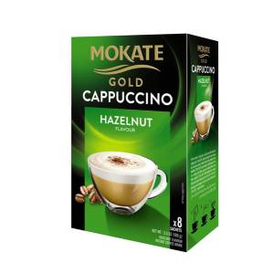 5900649052727/ Mokate Gold HAZELNUT cappuccino (8 Packets/ box)