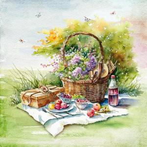 Lunch Napkins - Picnic 6.5" x 6.5"
