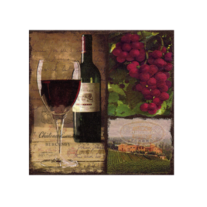 Cocktail napkins - Red wine 5"x5" 
Pack of 20