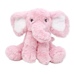 Pink Elephant plush Approx. 11" total height
