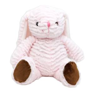 8" Ridged plush bunny - Pink
Total Height 12"