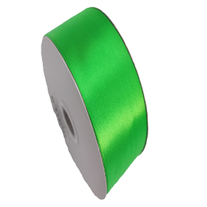 STN50LG - 1.5" Wide Satin ribbon, 50 yards - LIME GREEN
