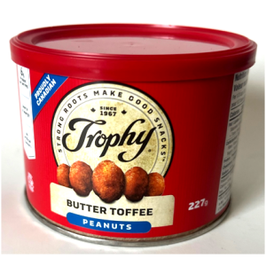 Trophy Peanuts, Butter toffee 227 gr., 12/cs