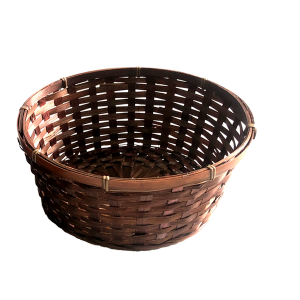 VBM310R10 - 10"D Round bamboo basket