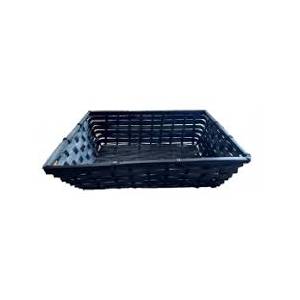 Small BLACK bamboo tray 12”x8”x3.75”H