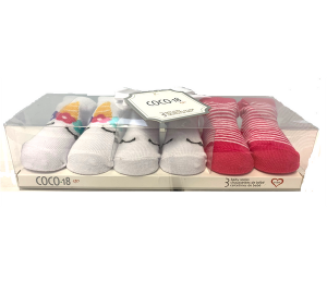  Coco 18 3-Pair socks in a box PINK UNICORN
0-6 Months
