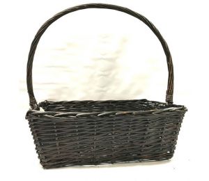Large Rectangular willow basket W/handle