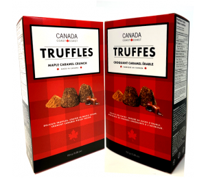 Canada Coast to Coast double maple caramel crunch truffles 150 gr.