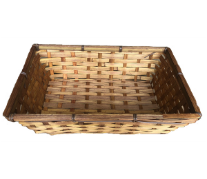 Large bamboo tray 15”x11”x3.75”H