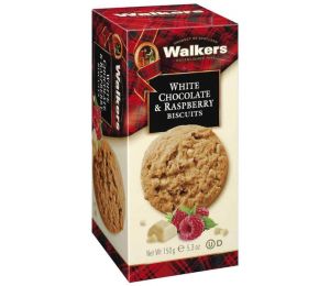 Walkers White Chocolate & Raspberry Biscuits 150 gr.