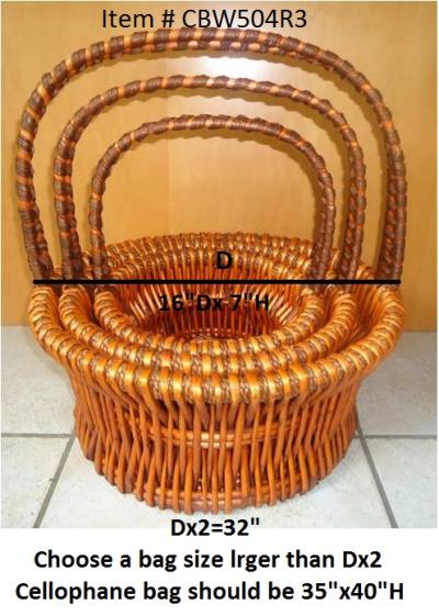 Determining the right Cellophane bag size for your basket 